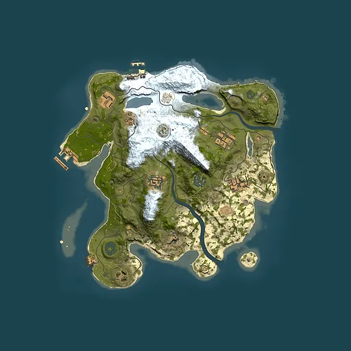 Rust map seed 1757729871, 3000x3000m top-down preview