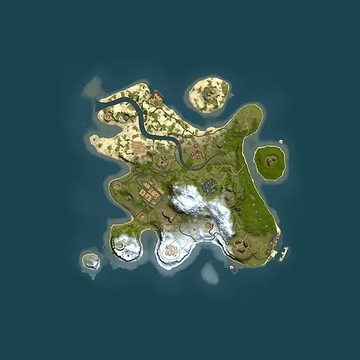 Rust map seed 1974912750, 2500x2500m top-down preview