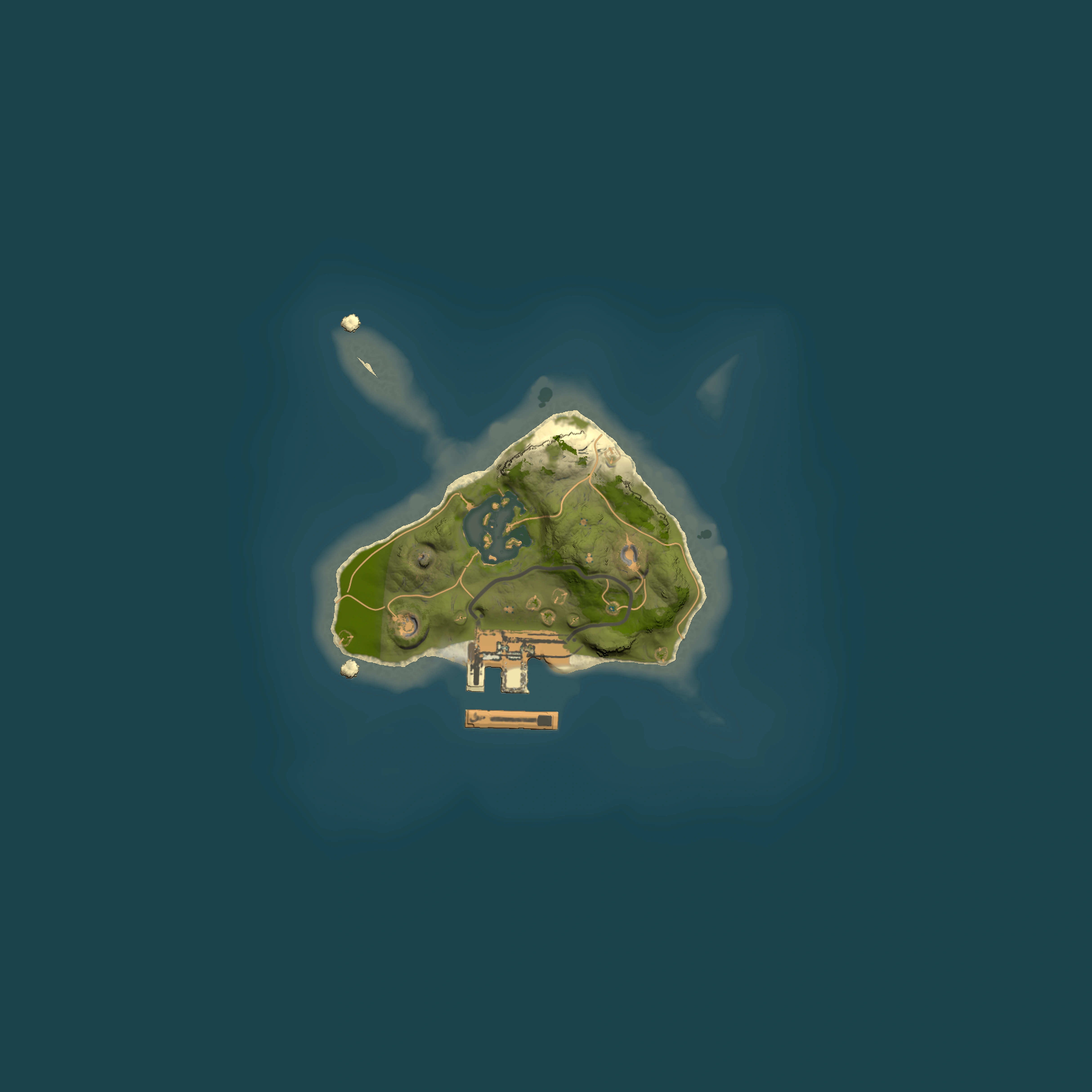 Full top-down render of Rust map seed 1321271053, 1500x1500m