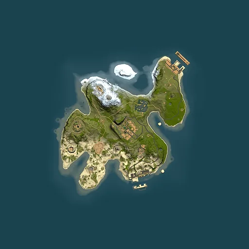 Rust map seed 58666052, 2000x2000m top-down preview