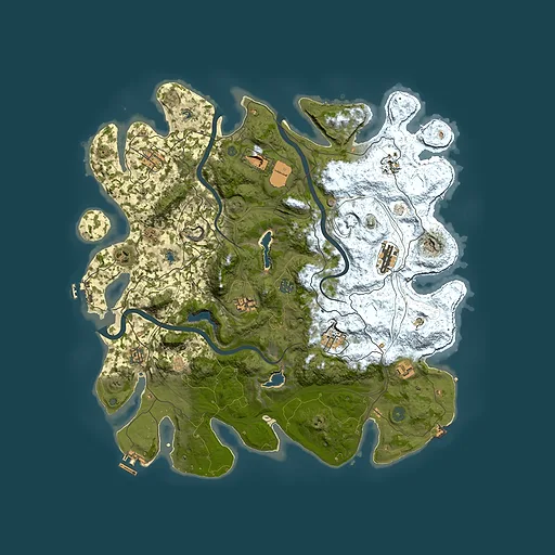 Rust map seed 278855981, 4500x4500m top-down preview