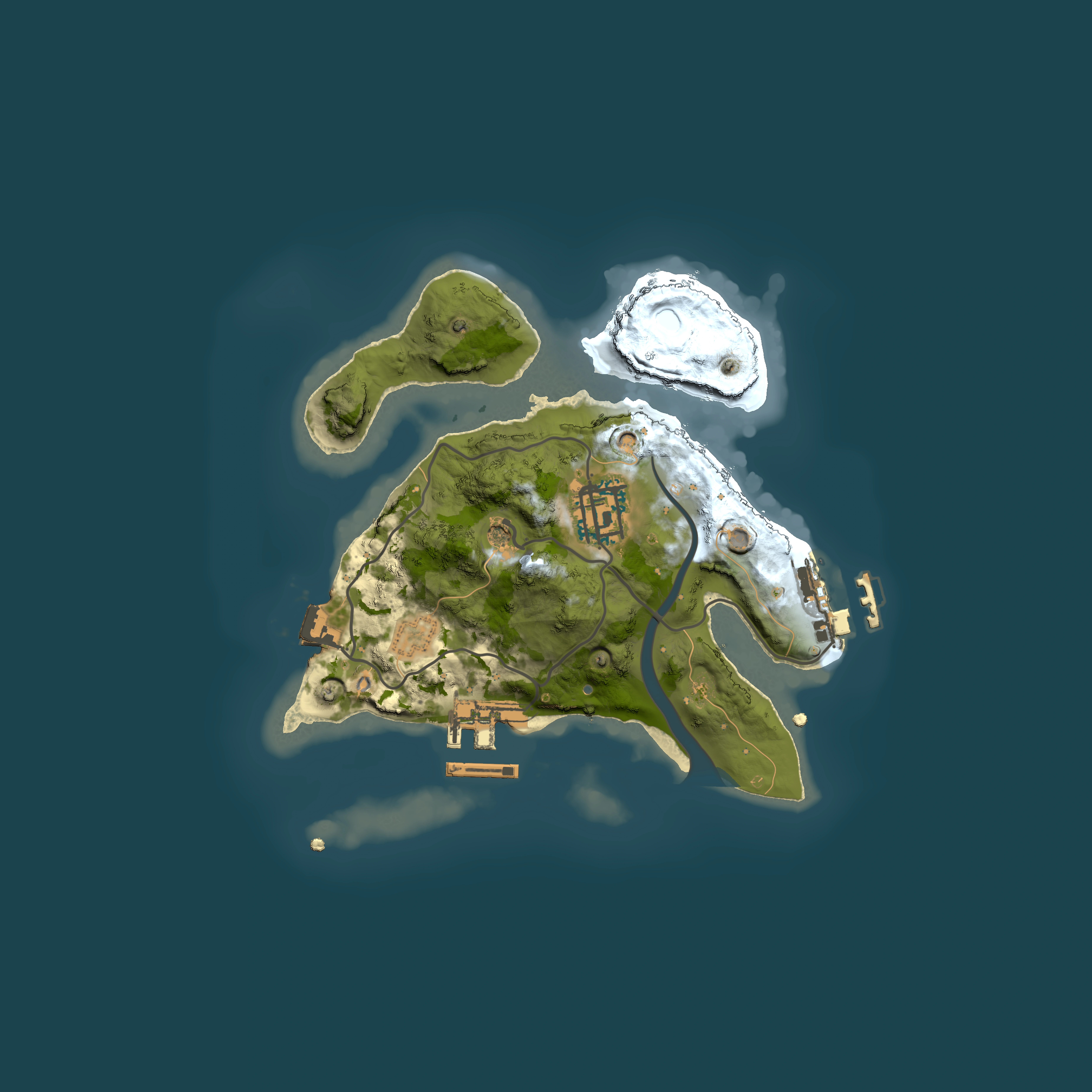 Full top-down render of Rust map seed 1547830616, 2100x2100m