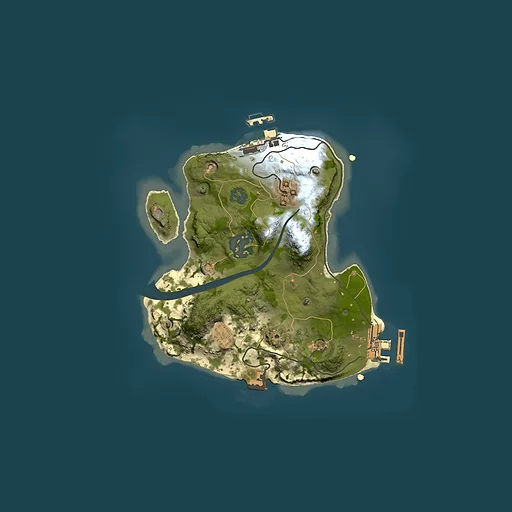 Rust map seed 340587115, 2100x2100m top-down preview