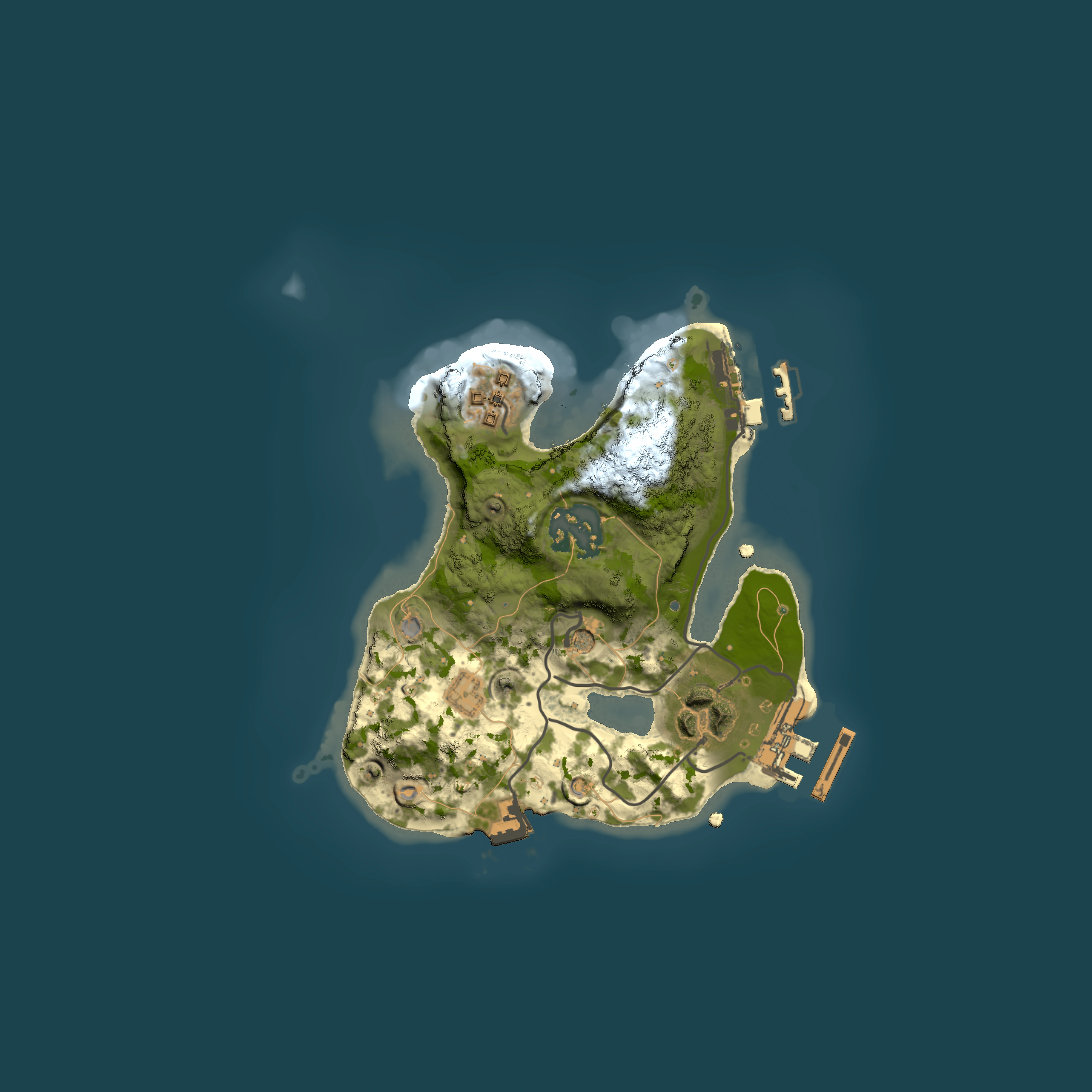 Full top-down render of Rust map seed 69683908, 2000x2000m