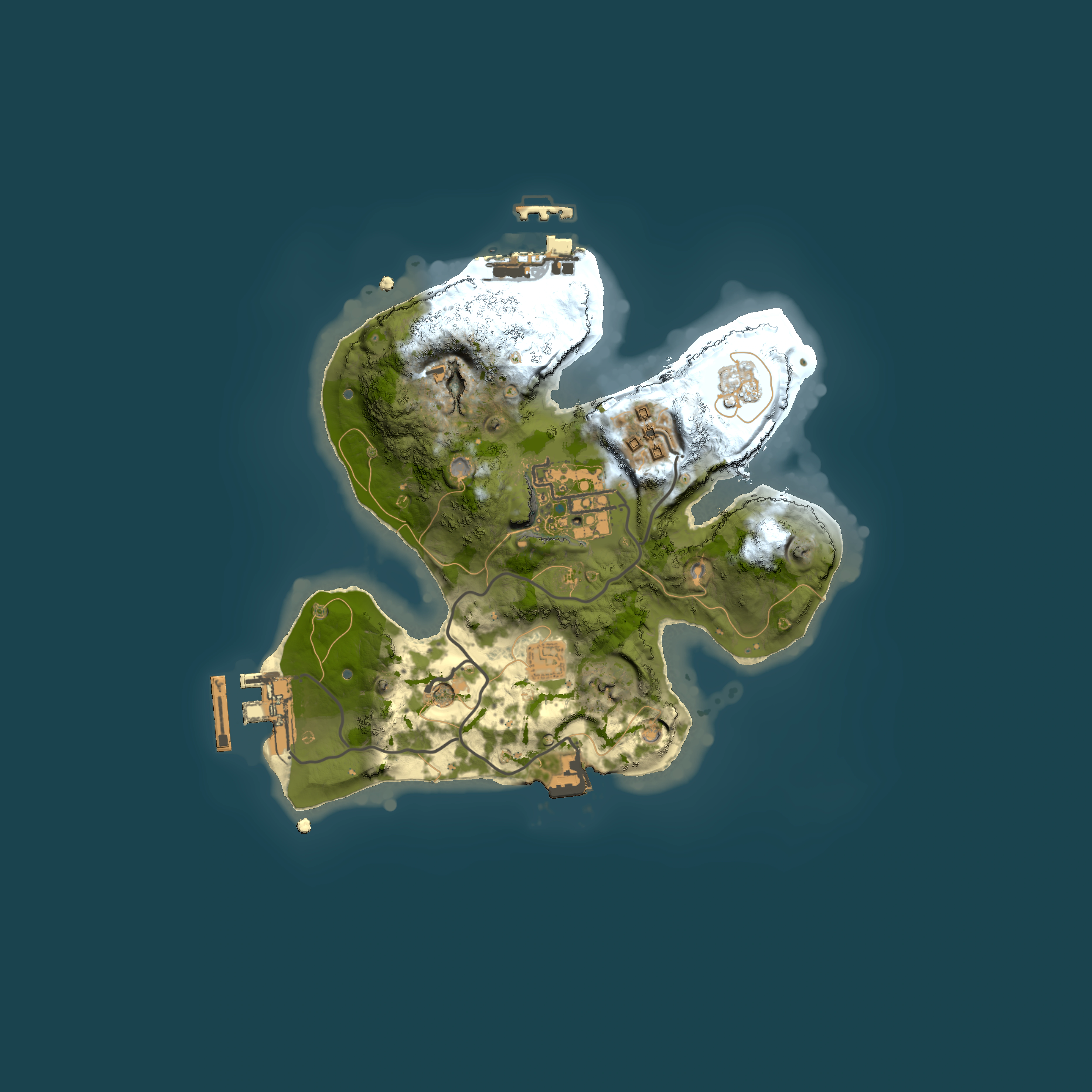 Full top-down render of Rust map seed 754687031, 2000x2000m