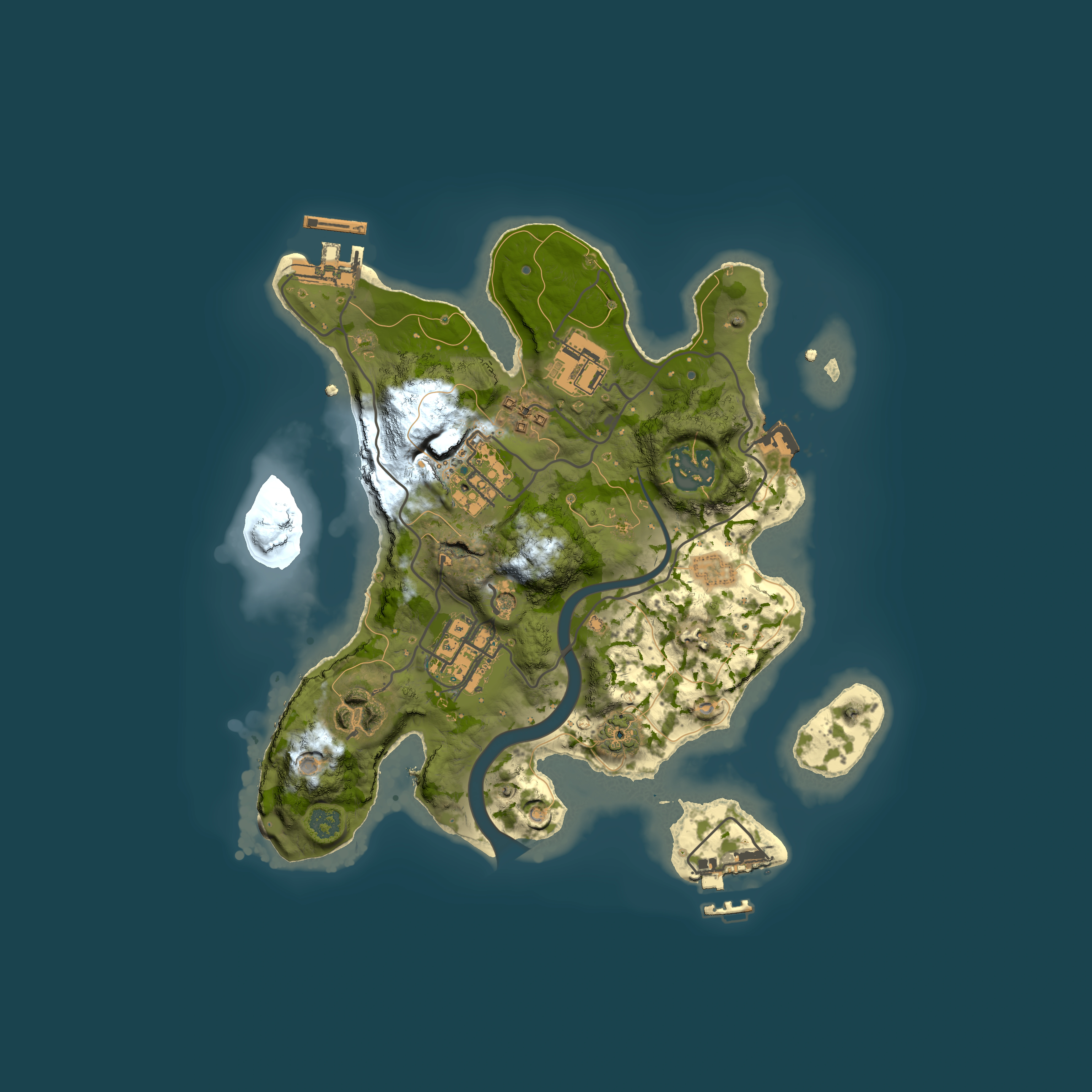Full top-down render of Rust map seed 978367989, 2500x2500m