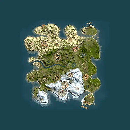 Rust map seed 1072892507, 3000x3000m top-down preview