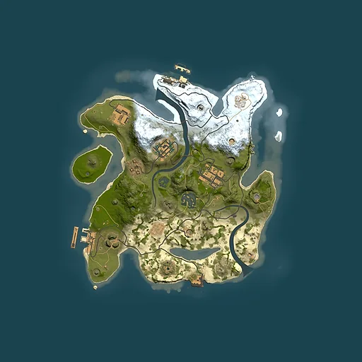 Rust map seed 2105585473, 2500x2500m top-down preview