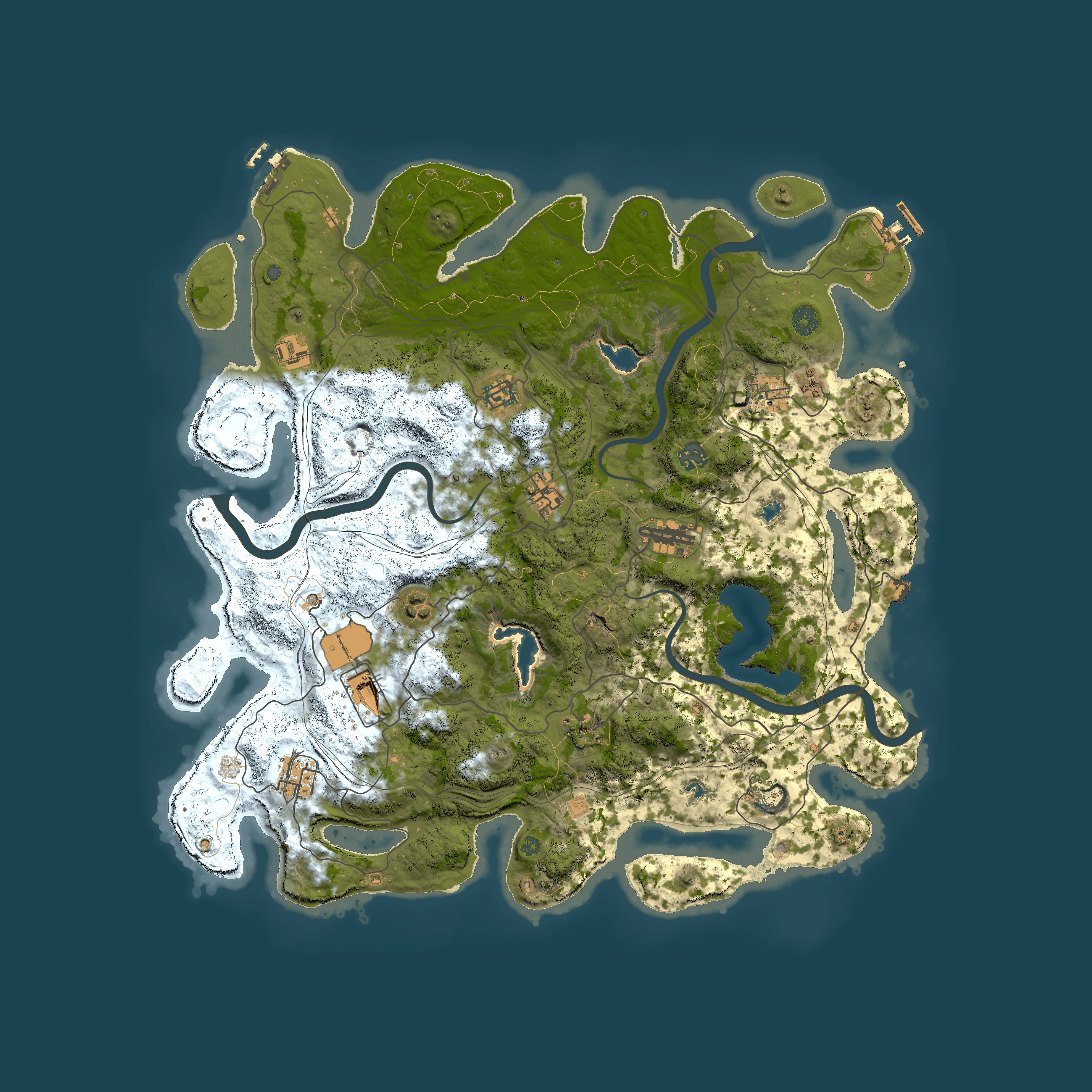 Full top-down render of Rust map seed 2084832738, 4500x4500m