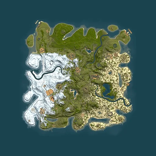 Rust map seed 2084832738, 4500x4500m top-down preview