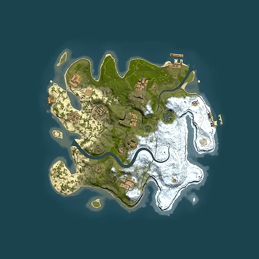 Rust map seed 489660301, 3000x3000m top-down preview