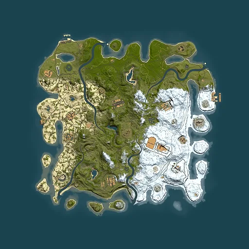 Rust map seed 1023043885, 4500x4500m top-down preview