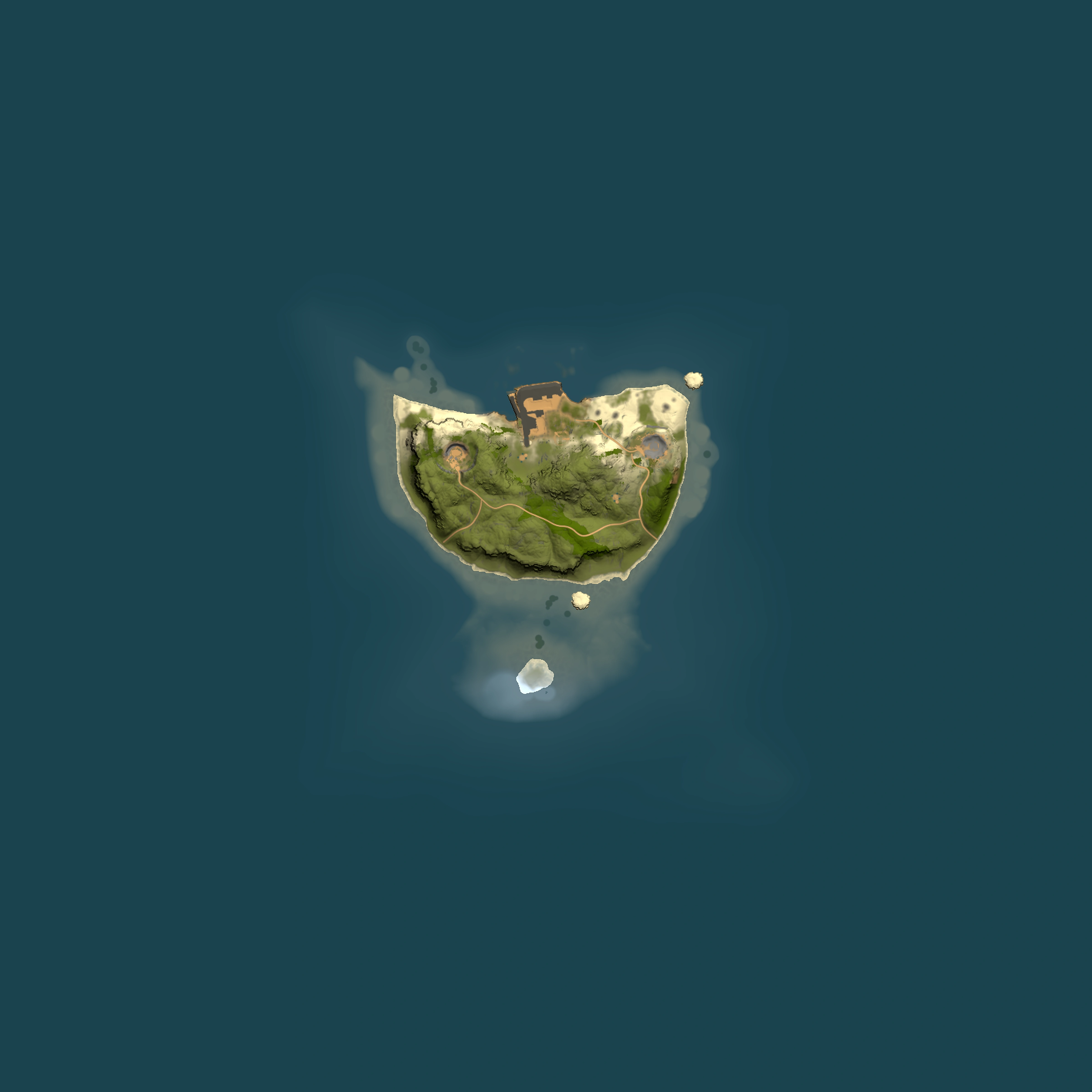 Full top-down render of Rust map seed 784016727, 1500x1500m