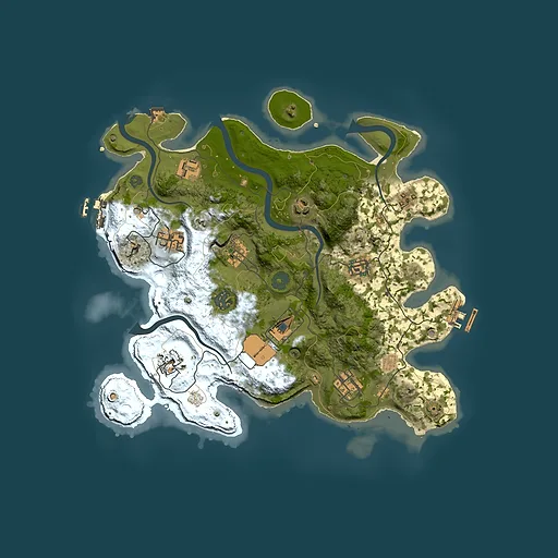 Rust map seed 1355941997, 3500x3500m top-down preview