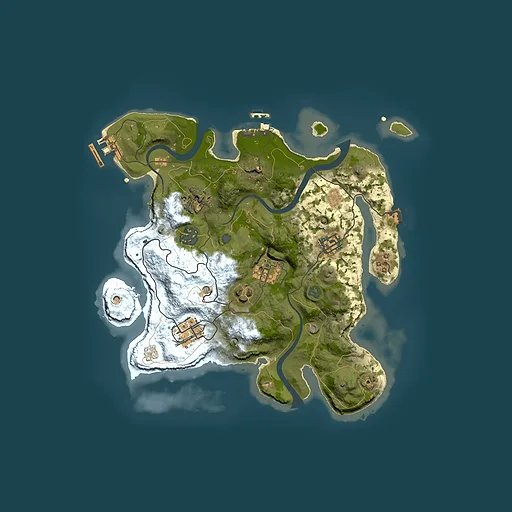 Rust map seed 187570750, 3000x3000m top-down preview