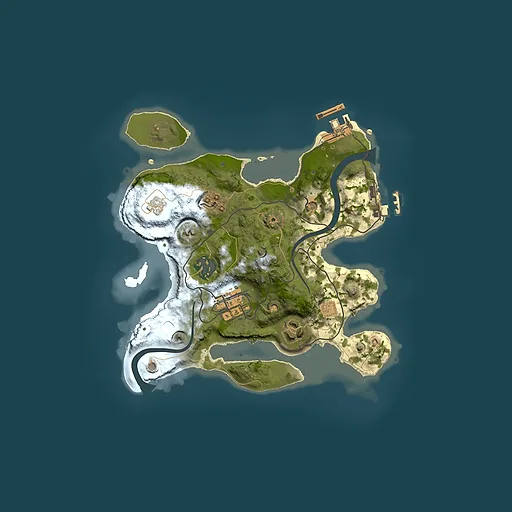Rust map seed 642598126, 2500x2500m top-down preview