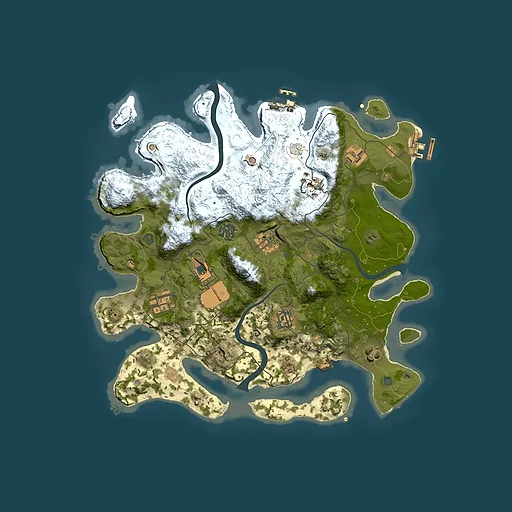 Rust map seed 1890292482, 3500x3500m top-down preview