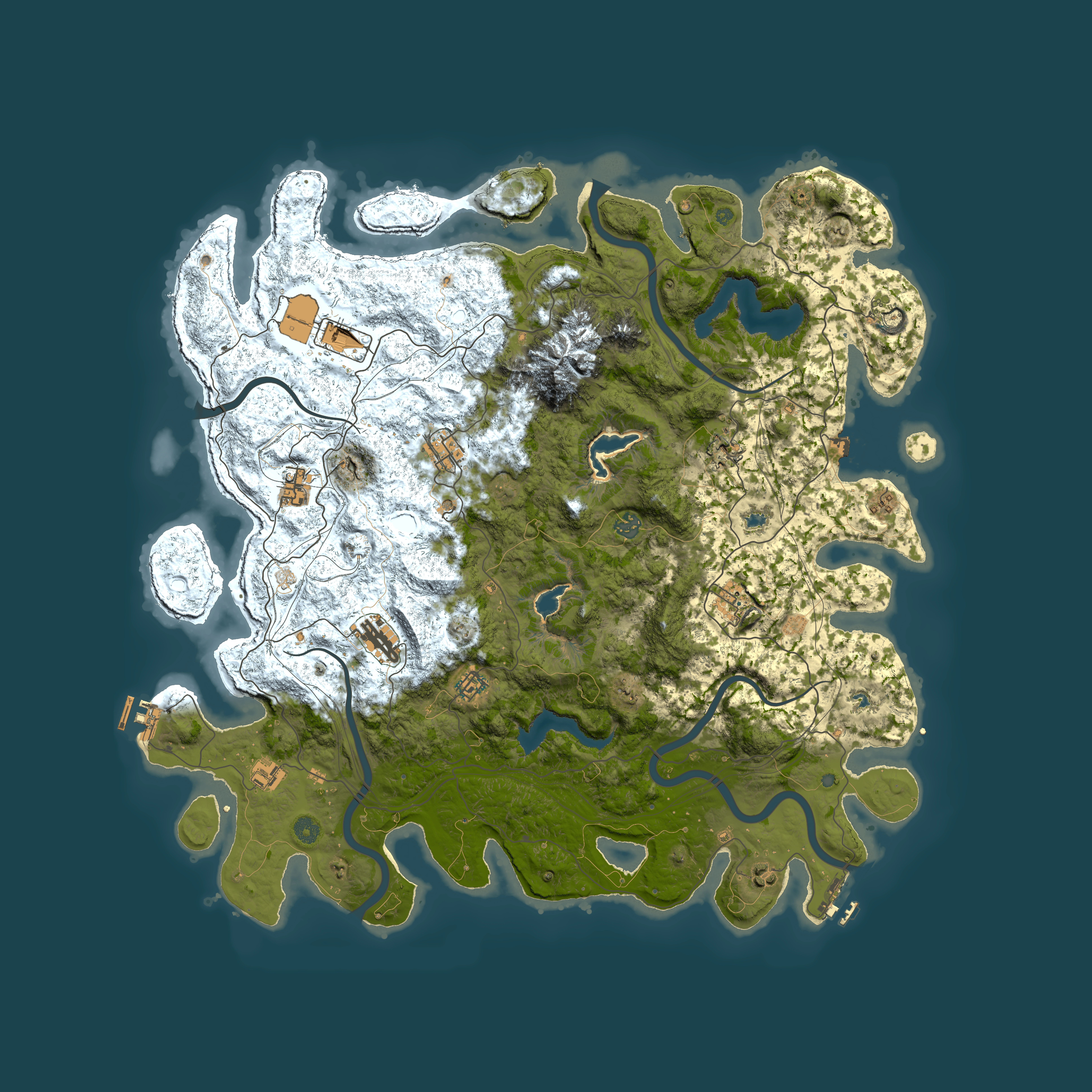 Full top-down render of Rust map seed 1385315292, 5000x5000m