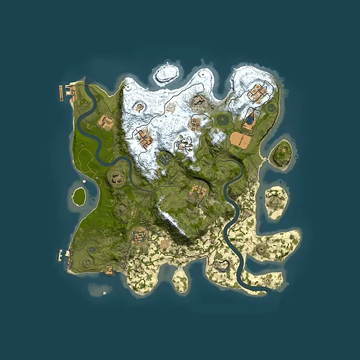 Rust map seed 1707111489, 3500x3500m top-down preview