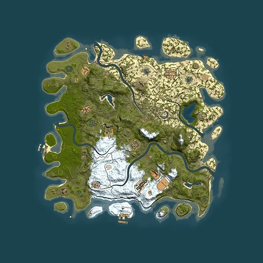 Rust map seed 2110662026, 4500x4500m top-down preview