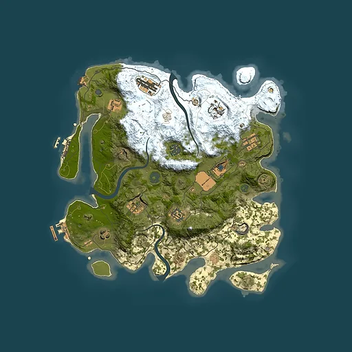Rust map seed 749899805, 3500x3500m top-down preview