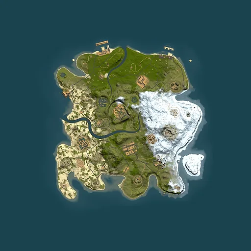 Rust map seed 39081011, 3000x3000m top-down preview