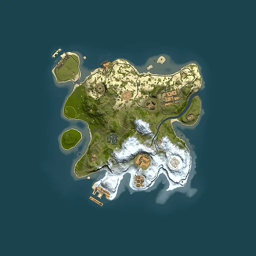 Rust map seed 1020518741, 2500x2500m top-down preview