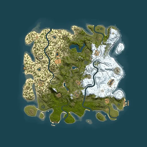 Rust map seed 2113965593, 4500x4500m top-down preview