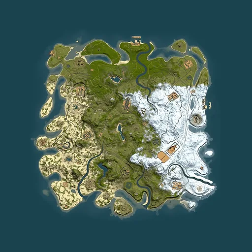 Rust map seed 1337637150, 4500x4500m top-down preview