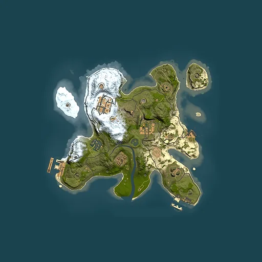 Rust map seed 1966844327, 2500x2500m top-down preview