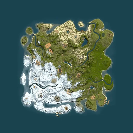 Rust map seed 108143750, 4500x4500m top-down preview
