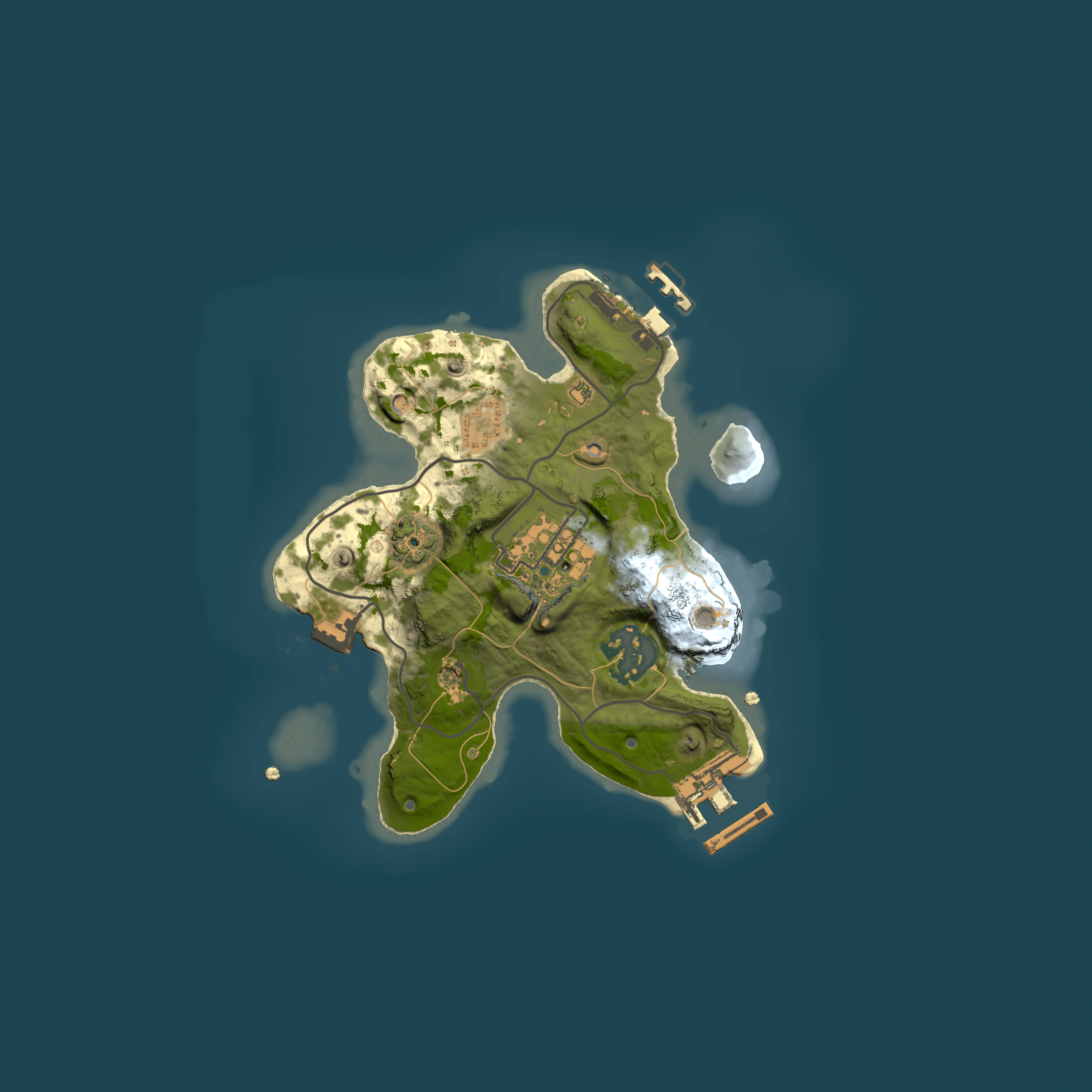 Full top-down render of Rust map seed 1419252104, 2000x2000m