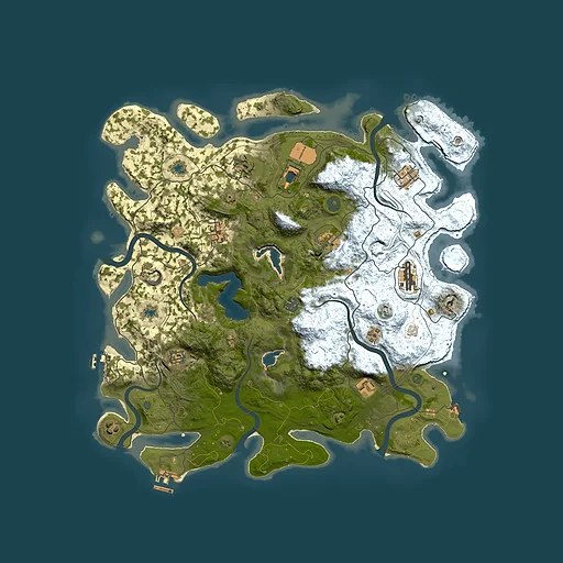 Rust map seed 433633983, 4500x4500m top-down preview