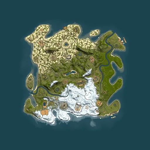 Rust map seed 1048499029, 4000x4000m top-down preview