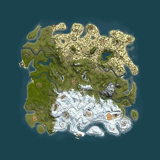 Rust map seed 1538366078, 5000x5000m top-down preview
