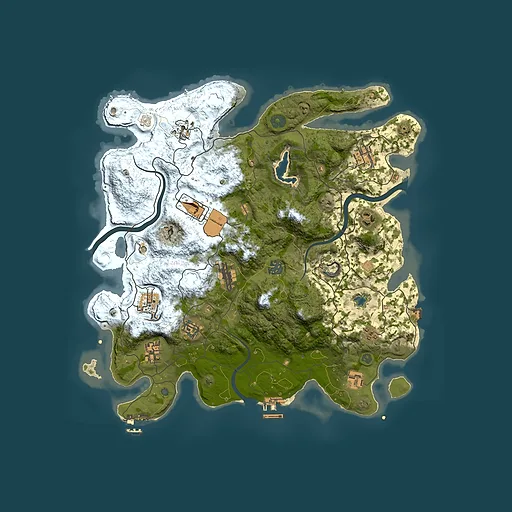 Rust map seed 677922790, 4000x4000m top-down preview