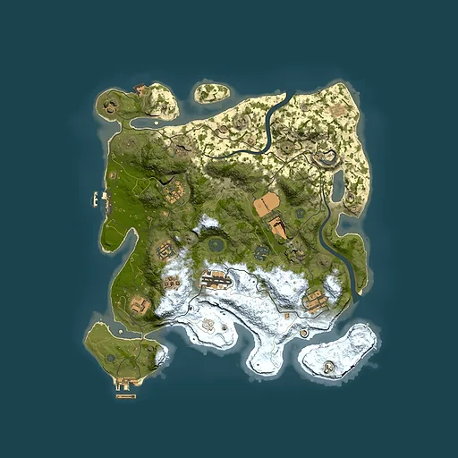 Rust map seed 880929225, 3500x3500m top-down preview
