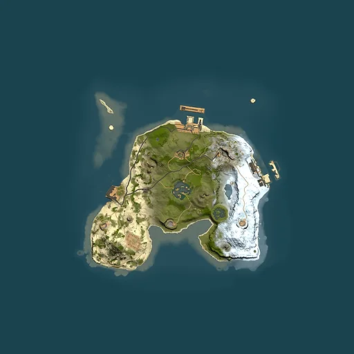 Rust map seed 864991380, 2000x2000m top-down preview