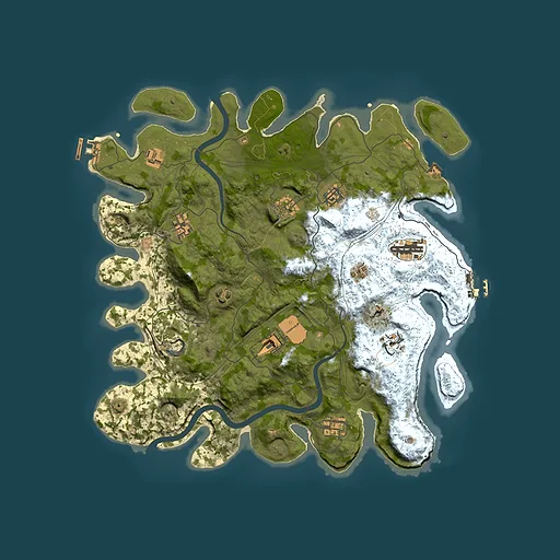 Rust map seed 1112022, 4000x4000m top-down preview