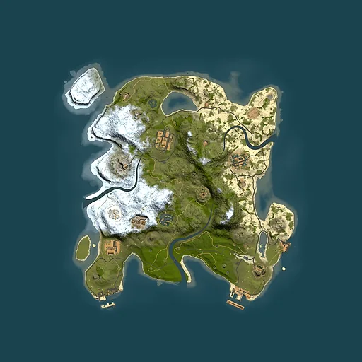 Rust map seed 811062550, 3000x3000m top-down preview