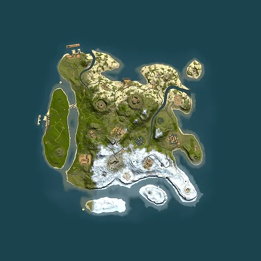Rust map seed 1761855876, 3000x3000m top-down preview