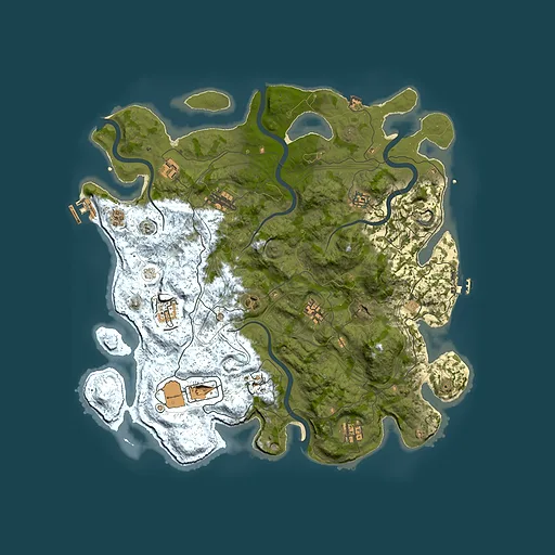Rust map seed 1337, 4250x4250m top-down preview