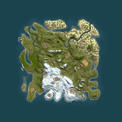 Rust map seed 1337, 4000x4000m top-down preview