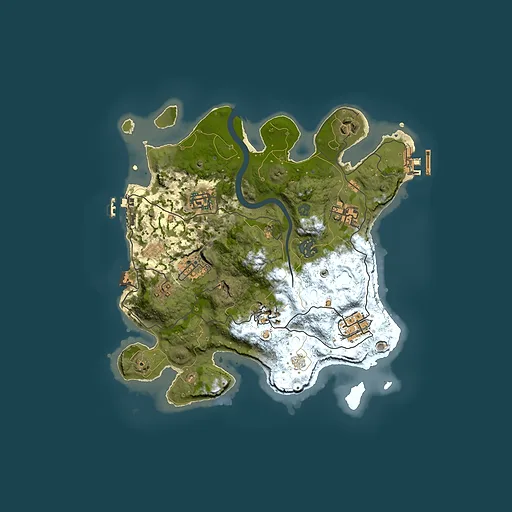 Rust map seed 44119, 3000x3000m top-down preview