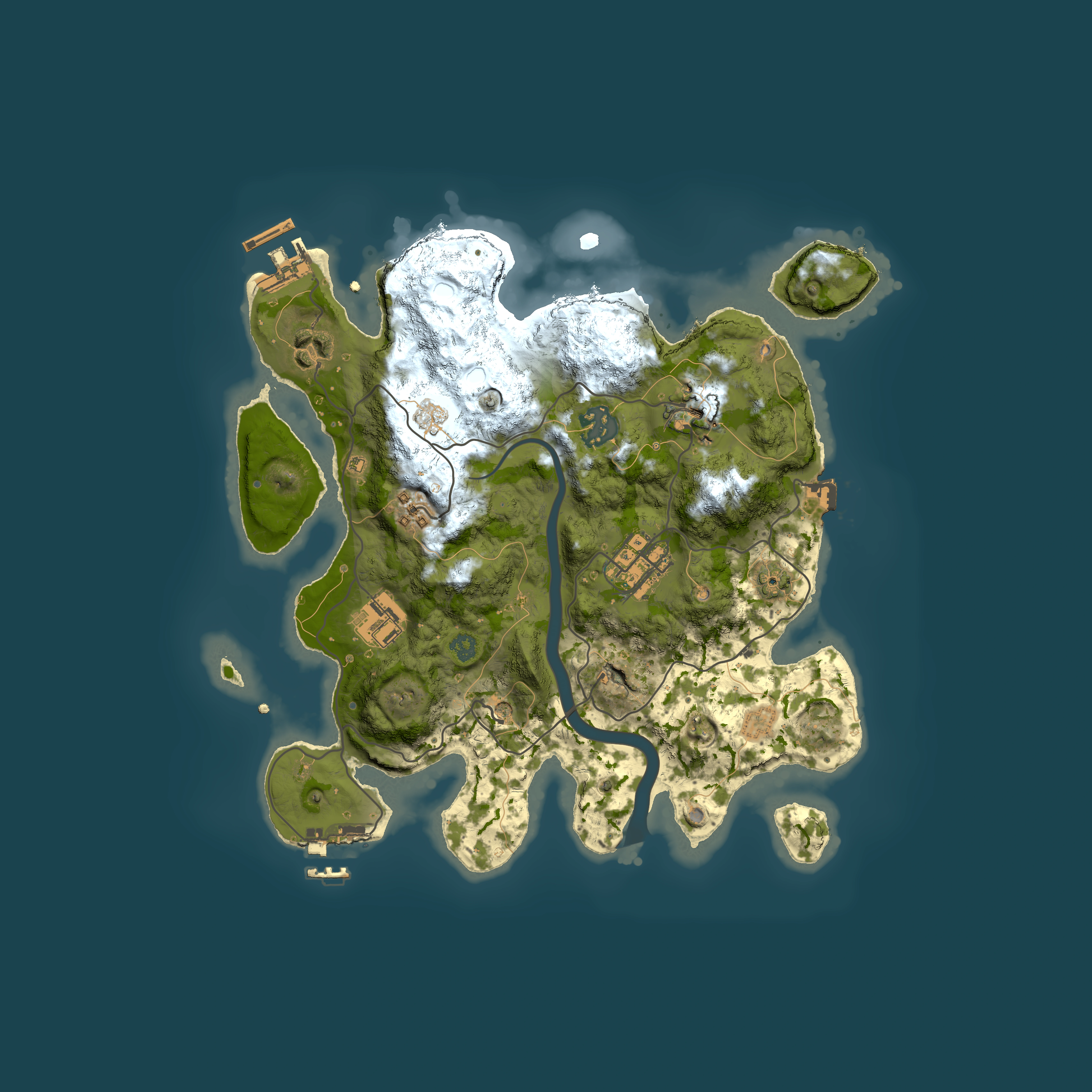 Full top-down render of Rust map seed 1762527447, 3000x3000m