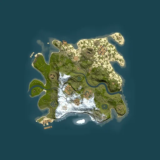 Rust map seed 1660410272, 3000x3000m top-down preview