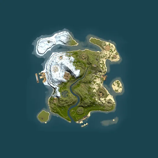 Rust map seed 1000361147, 2500x2500m top-down preview