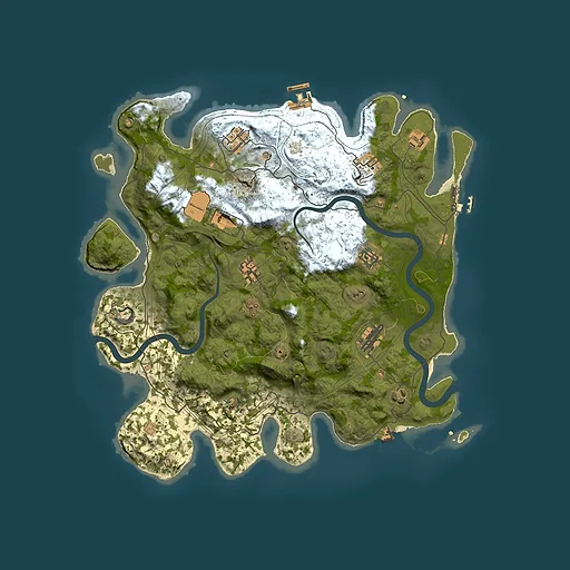 Rust map seed 1112022, 4000x4000m top-down preview