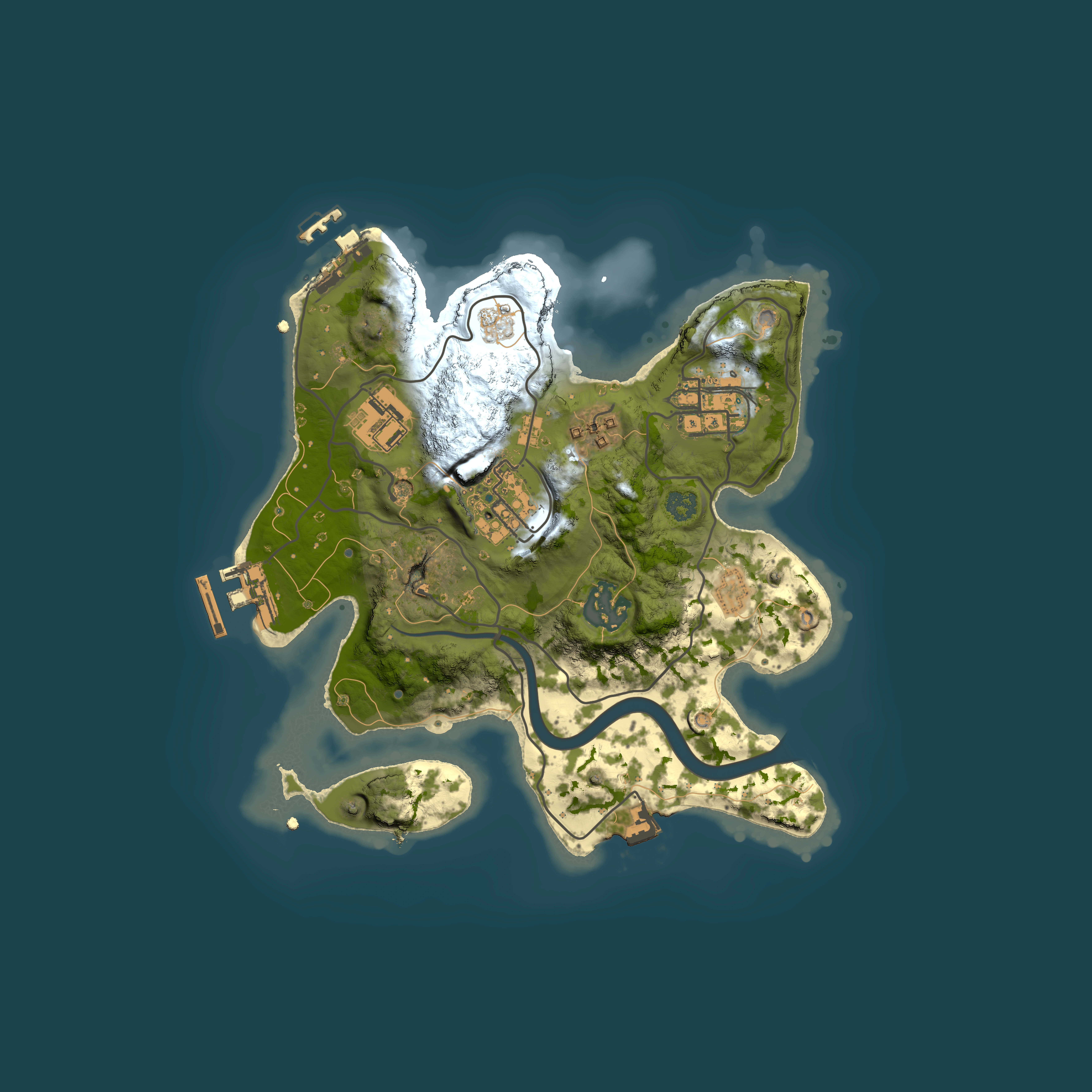 Full top-down render of Rust map seed 445702612, 2500x2500m