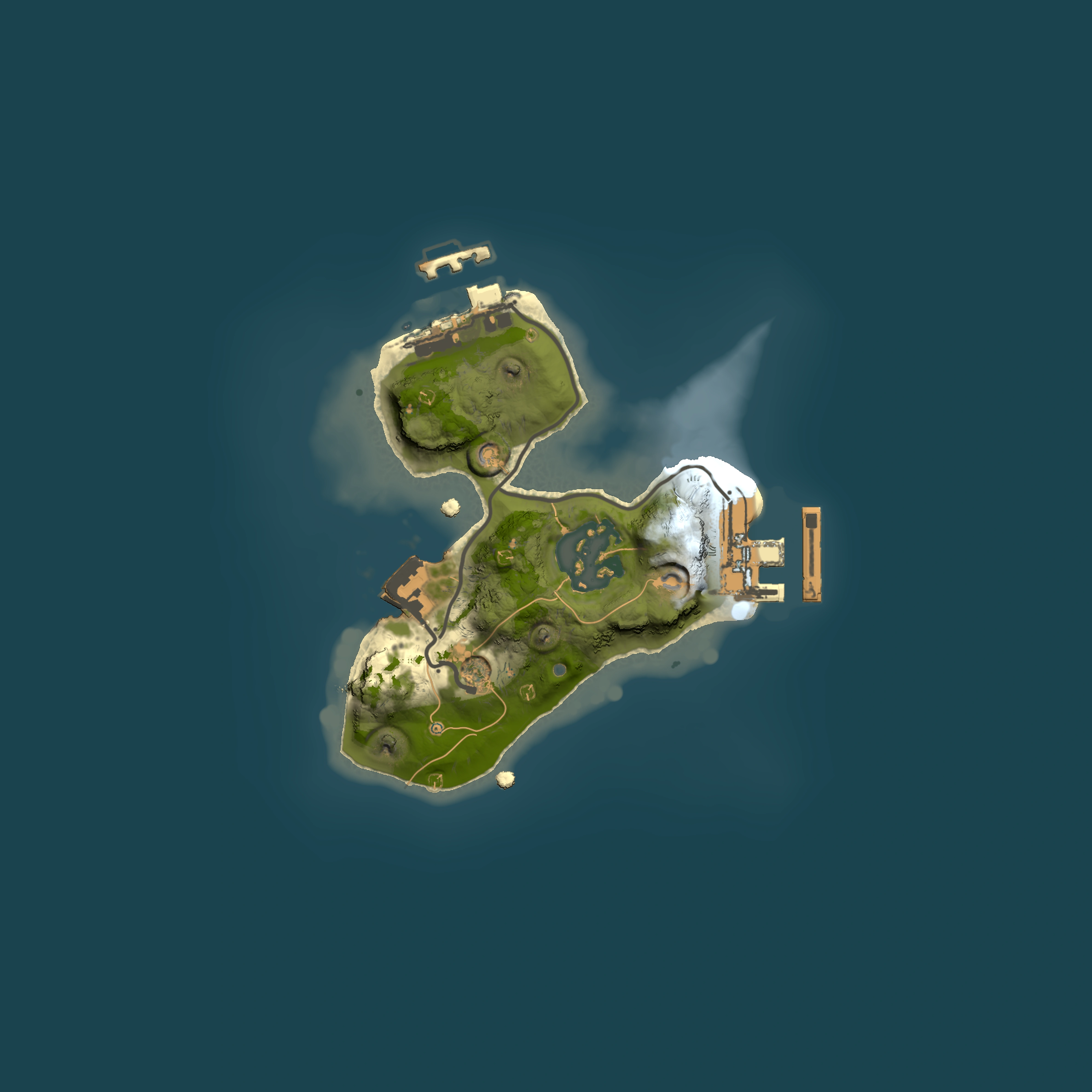 Full top-down render of Rust map seed 714950146, 1500x1500m